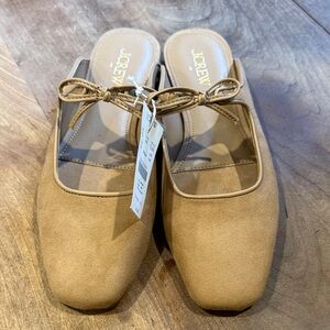 J. Crew Women's Brown Suede Bow Mules